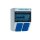 Walther 6920004 Kunststoff-Steckdosenkombination 40A mit einem RCD TypA 4 MCBs 4 Schukos und Anschluss bis 25qmm 10P