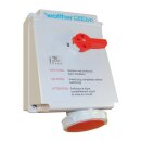 Walther AE169407 Wasserdichte Wandsteckdose 63A 4P 7h mit...