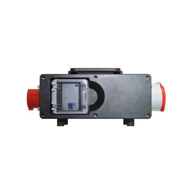 Walther 6420104 Tragbare Vollgummi-Protectionbox 16A mit einem RCD TypB SK MI einem CEE-Abgang 16A und Anschluss über Anbaugeräterstecker 5x16A