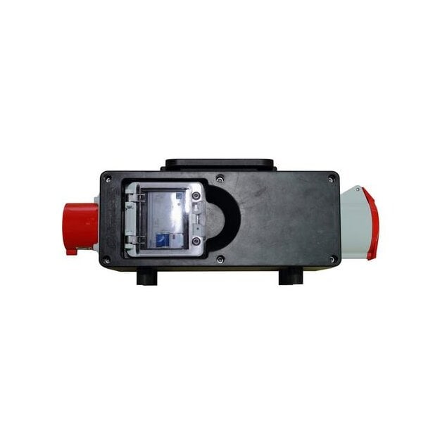Walther 6421102 Tragbare Vollgummi-Protectionbox 32A mit einem RCD TypB SK MI einem CEE-Abgang 32A und Anschluss über Anbaugerätestecker 32A