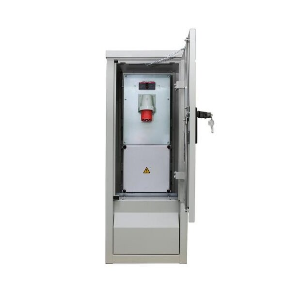 Walther 83245132 Edelstahlstromverteiler mit Netzumschalter 63A und Zug.32A Anbaugerätestecker