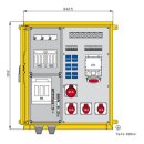 Walther WAP0494 Aufputzverteiler 138kVA mit 3 RCDs TypA 9...