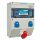 Walther 682119901 Kunststoff-Steckdosenkombination mit einem RCD 3 MCBs 2 Schutzkontaktsteckdosen 1 CEE-Abgang 32A und einem elektronischen DS-Zähler