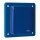 Walther 10005 Anbau-Schutzkontaktsteckdose gerade 16A 3P mit Flansch75x75mm Blau