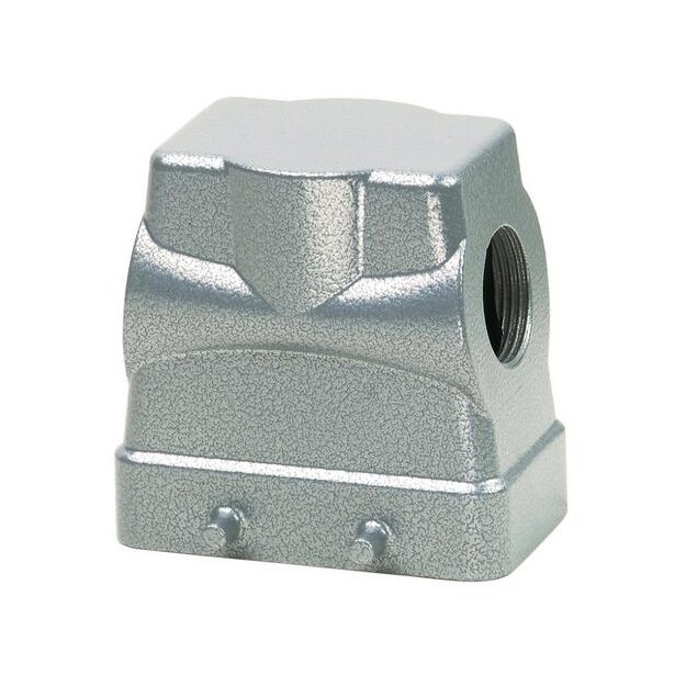 Walther P758042 Tüllengehäuse B10 BB18 DD42 und MOB10 aus Aluminium der Höhe 72mm mit Querverriegelungsnocken 1xM25 Gewindebohrung und Kabeleinführung seitlich
