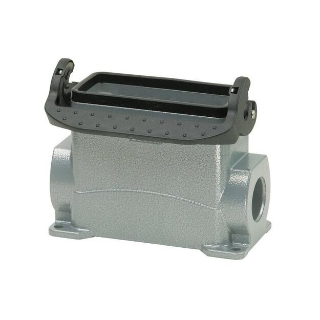 Walther P757472MS Sockelgehäuse B16 BA6 BB32 D40 DD72 und MOB16 aus Aluminium der Höhe 84mm mit Längsverriegelungsbügel und 1xM32 Stutzen