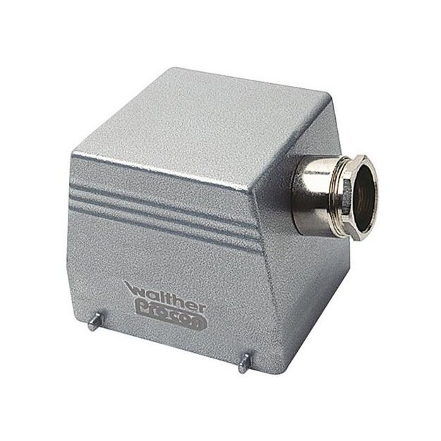 Walther T750670 Tüllengehäuse B32 BA12 BB64 D80 DD144 und 2-mal MOB16 aus Alu der Höhe 80mm mit Querverriegelungsnocken 1xM40 Gewindebohrung und Kabeleinführung seitlich