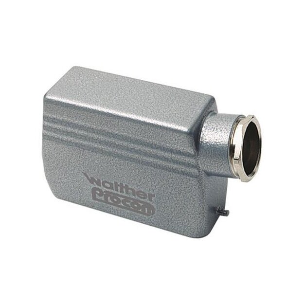 Walther T708616 Tüllengehäuse A16 und D25 aus Aluminium der Höhe 72mm mit Längsverriegelungsnocken 1xM20 Gewindebohrung und Kabeleinführung seitlich