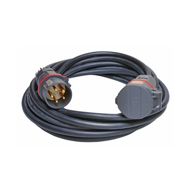 Walther 39100502250100 CEE NEO-Leitung mit Stecker und Kupplung 16A 5P 400V 6h IP54 25m lang und Typ H07RN-F 5G2,5
