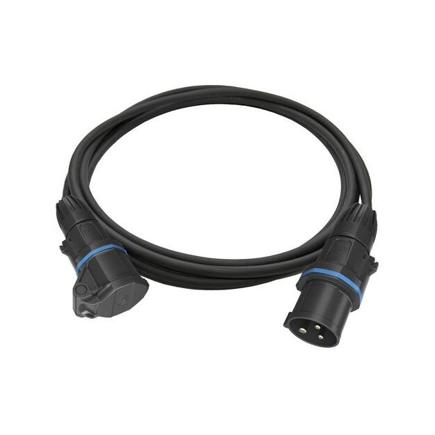 Walther 39100302050100 CEE NEO-Leitung mit Stecker und Kupplung 16A 3P 230V 6h IP54 5m lang und Typ H07RN-F 3G2,5