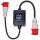 Walther 64Z1101 CEE-Adaperleitung UniBox aus Vollgummi 32A mit Zugang Leitung mit CEE-Stecker 63A und Abgang Leitung mit CEE-Kupplung 32A