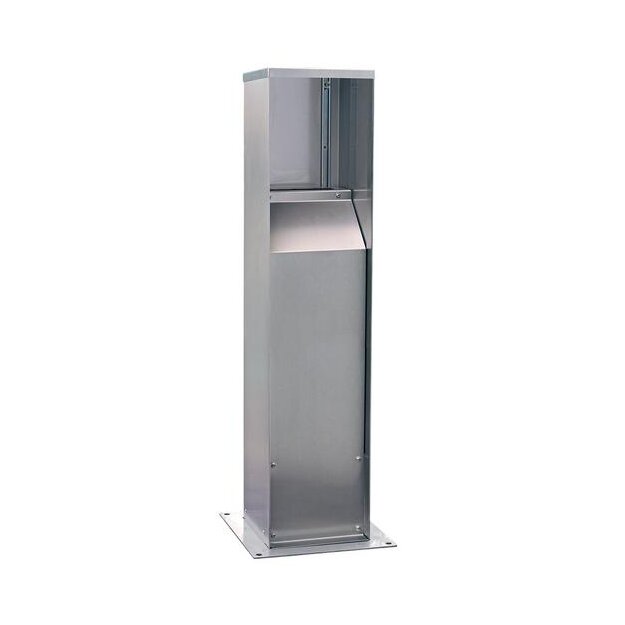 Walther 6209912 Edelstahlsäule für Steckdosenkombinationen mit den Gehäusen der Größe HxBxT 237x183x152mm (Serien 691 692 und 693)