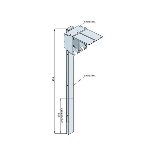 Walther 82710200 Satellitensäule mit 2 CEE-Abgängen 16A