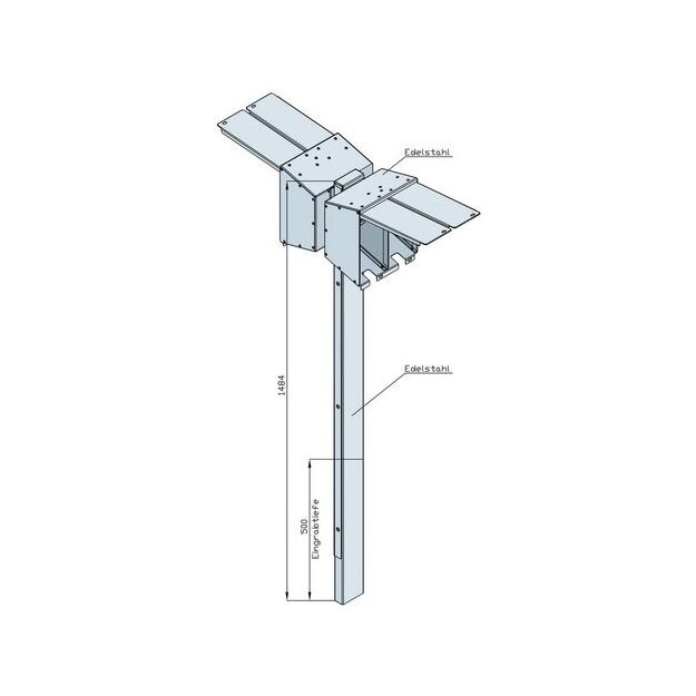 Walther 82710400 Satellitensäule mit 4 CEE-Abgängen 16A