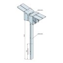Walther 82710400 Satellitensäule mit 4...