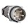 Walther 2B9506 CEE Hochstrom Stecker 250A 5P 6h IP67 C-Line mit Schraubanschluss und einer Kabeleinführung oben
