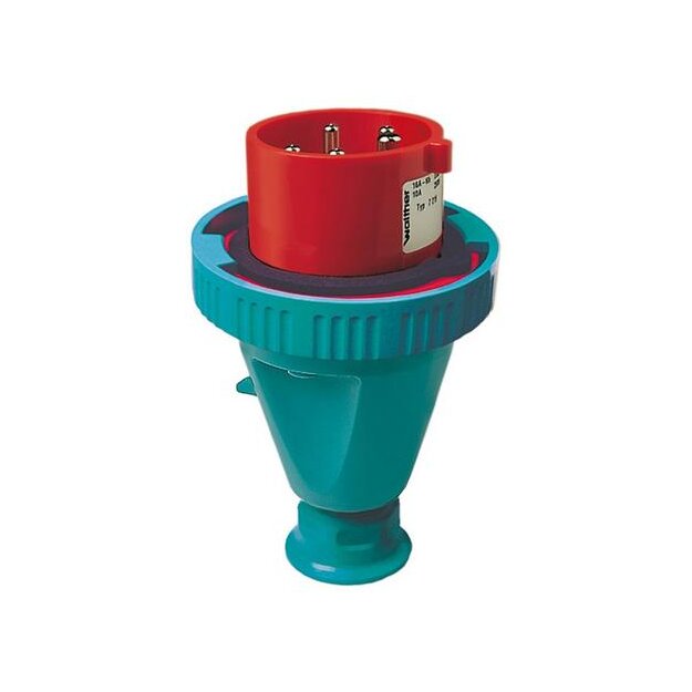 Walther 7219511 Wasserdichter CEPro Stecker 16A 5P 11h mit Trompetenverschraubung