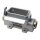 Walther T701510MS Sockelgehäuse A10 und D15 aus Aluminium der Höhe 52mm mit Längsverriegelungsbügel und 2xM20 Stutzen