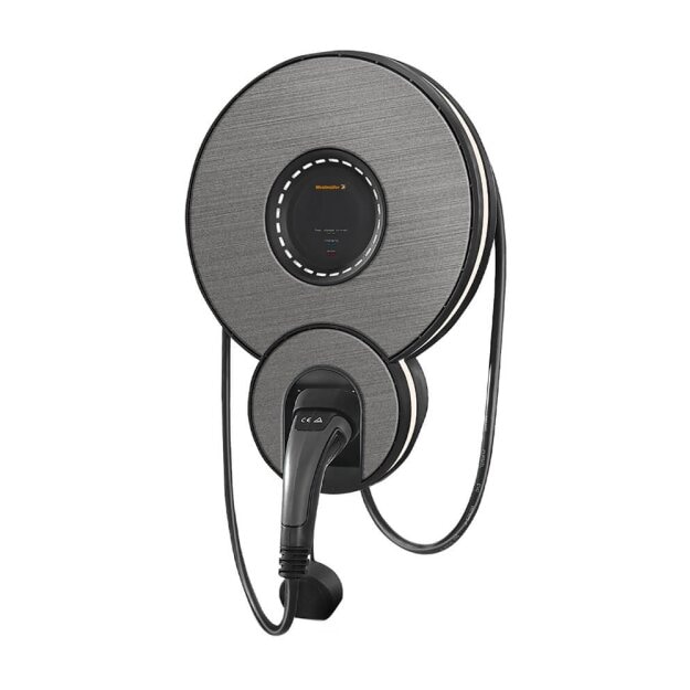 Weidmüller CH-W-H-A11-PPNZZR Ladegerät E-Mobilität max. Ladeleistung von 11 kW bei 3-phasigem (400 V) Netzanschluss max. Strom von 16 A Fest angeschlagenes 5 m Kabel mit Typ 2