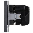 Jung AL1520-15CAAN SCHUKO-Steckdose mit USB-Ladegerät Safety+ Typ AC Aluminium lackiert Anthrazit