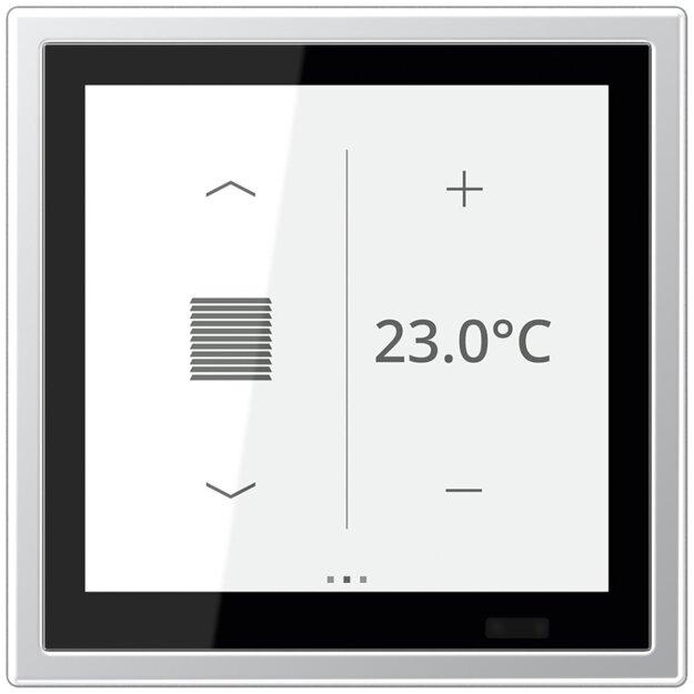 Jung AL459D1S KNX Raumcontroller LS TOUCH Secure Aluminium AlMg1 Naturton mattgebeizt Aluminium Serie LS