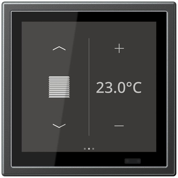 Jung AL459D1SAN KNX Raumcontroller LS TOUCH Secure Aluminium lackiert Anthrazit Serie LS
