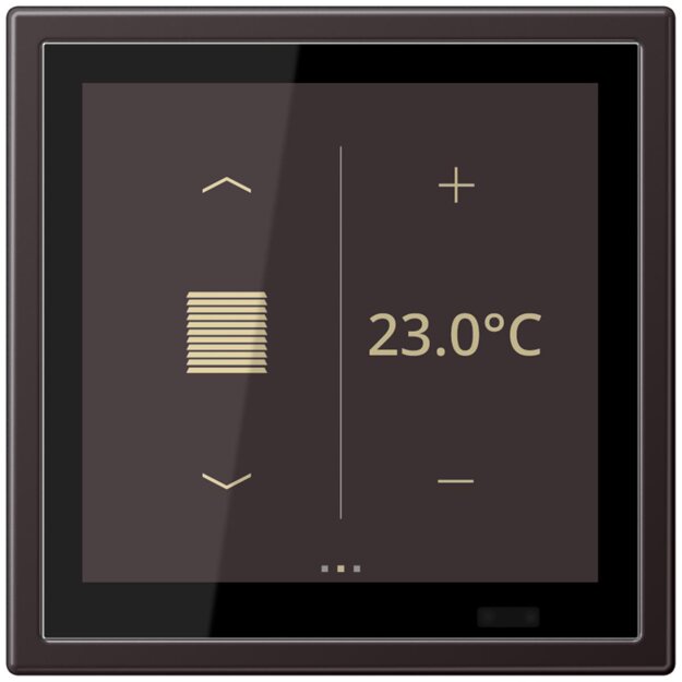 Jung AL459D1SD KNX Raumcontroller LS TOUCH Secure Aluminium lackiert Dark Serie LS