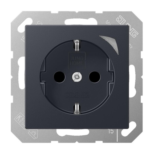 Jung BTA1521SEANM JUNG HOME SCHUKO-Steckdose Energy Thermoplast lackiert Anthrazit matt