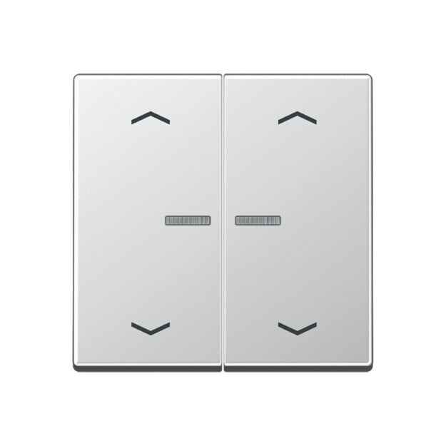 Jung BTA17102PAL JUNG HOME Taster 2-fach mit Pfeilsymbolen Aluminium