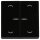 Jung BTA17102PSW JUNG HOME Taster 2-fach mit Pfeilsymbolen Schwarz