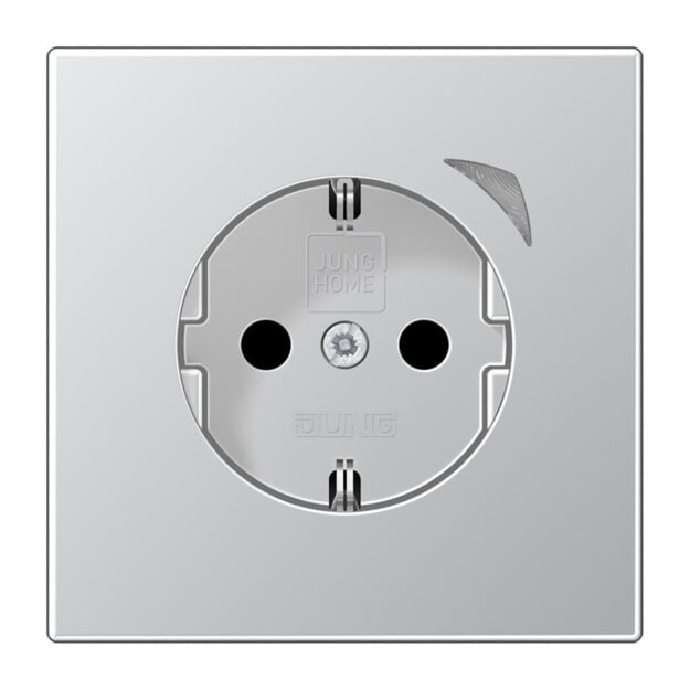 Jung BTAL1521SE-L Jung SCHUKO-Steckdose Schraubklemmen Safety+ Thermoplast lackiert Aluminium