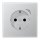 Jung BTAL1521SE-L Jung SCHUKO-Steckdose Schraubklemmen Safety+ Thermoplast lackiert Aluminium