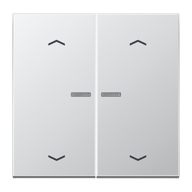 Jung BTAL17102P JUNG HOME Taster 2-fach mit Pfeilsymbolen Aluminium