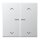 Jung BTAL17102P JUNG HOME Taster 2-fach mit Pfeilsymbolen Aluminium