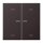 Jung BTAL17102PD JUNG HOME Taster 2-fach mit Pfeilsymbolen Dark