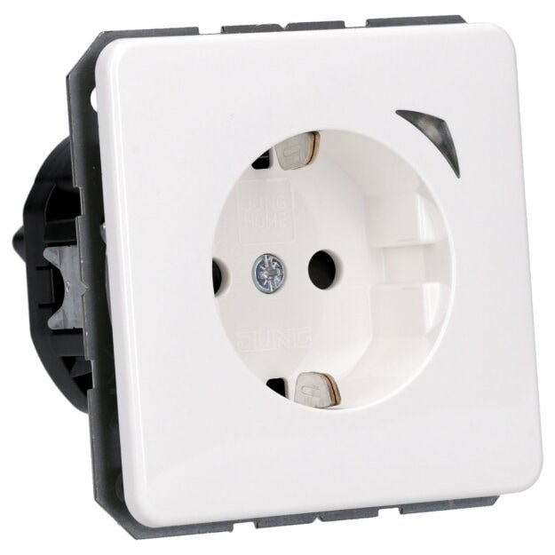 Jung BTCD1521SEWW JUNG HOME SCHUKO-Steckdose Energy Safety+ Duroplast Alpinweiß
