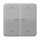 Jung BTCD17102PGR JUNG HOME Taster 2-fach mit Pfeilsymbolen Grau