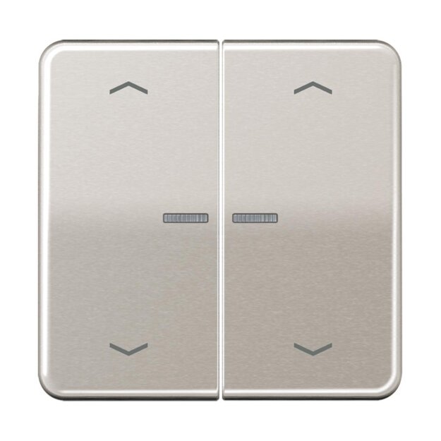 Jung BTCD17102PPT JUNG HOME Taster 2-fach mit Pfeilsymbolen Platin