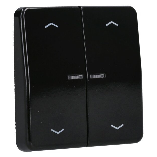 Jung BTCD17102PSW JUNG HOME Taster 2-fach mit Pfeilsymbolen Schwarz