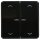 Jung BTCD17102PSW JUNG HOME Taster 2-fach mit Pfeilsymbolen Schwarz