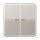 Jung BTCD17102PT JUNG HOME Taster 2-fach Platin
