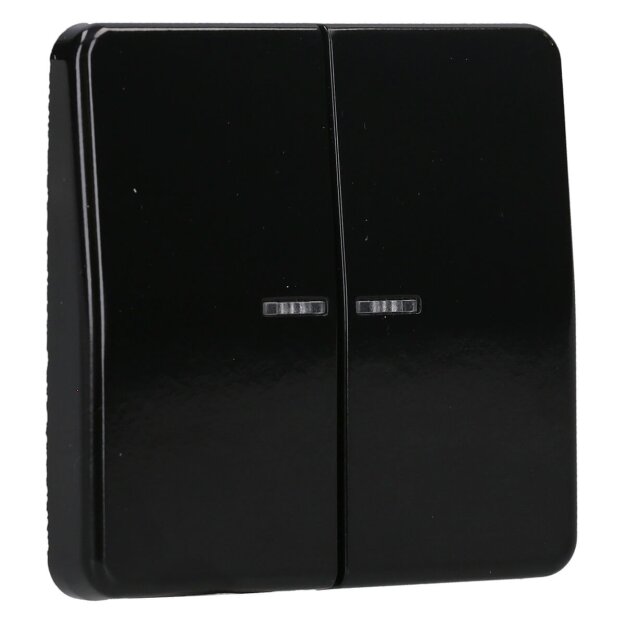 Jung BTCD17102SW JUNG HOME Taster 2-fach Schwarz