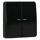 Jung BTCD17102SW JUNG HOME Taster 2-fach Schwarz