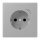 Jung BTLC1521S204 JUNG HOME SCHUKO-Steckdose Safety+ LC32012 (Thermoplast lackiert) Gris Moyen Les Couleurs® Le Corbusier