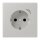 Jung BTLC1521S205 JUNG HOME SCHUKO-Steckdose Safety+ LC32013 (Thermoplast lackiert) Gris Clair 31 Les Couleurs® Le Corbusier