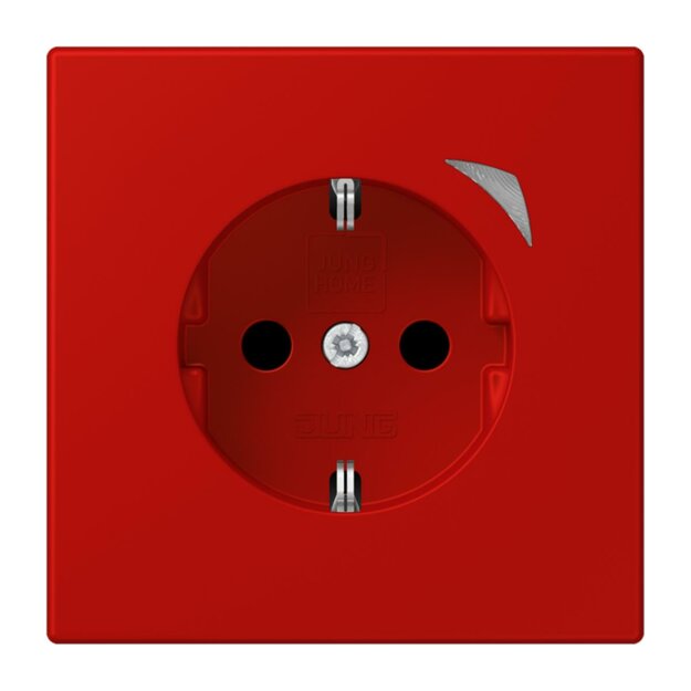 Jung BTLC1521S227 JUNG HOME SCHUKO-Steckdose Safety+ LC32090 (Thermoplast lackiert) Rouge Vermillon 31 Les Couleurs® Le Corbusier