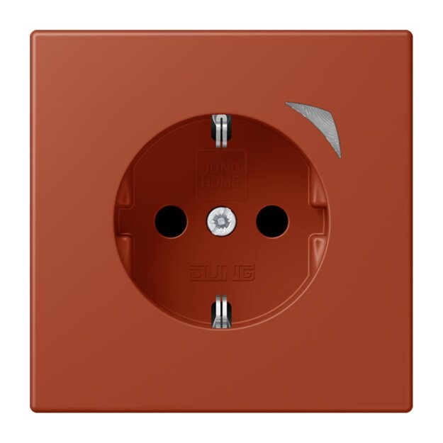 Jung BTLC1521S232 JUNG HOME SCHUKO-Steckdose Safety+ LC32110 (Thermoplast lackiert) LOcre Rouge Les Couleurs® Le Corbusier