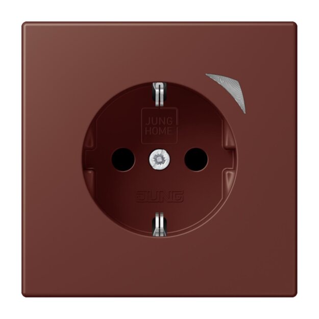 Jung BTLC1521S235 JUNG HOME SCHUKO-Steckdose Safety+ LC32120 (Thermoplast lackiert) Terre Sienne Brûlée 31 Les Couleurs® Le Corbusier