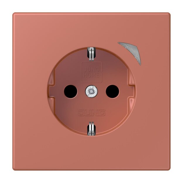 Jung BTLC1521S236 JUNG HOME SCHUKO-Steckdose Safety+ LC32121 (Thermoplast lackiert) Terre Sienne Brique Les Couleurs® Le Corbusier