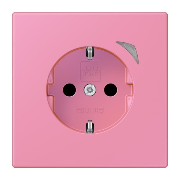 Jung BTLC1521S246 JUNG HOME SCHUKO-Steckdose Safety+ LC4320C (Thermoplast lackiert) Rose Vif Les Couleurs® Le Corbusier